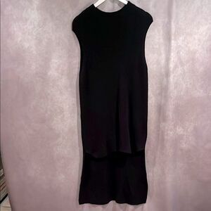 COS split hem high-low tunic tank sweater top size medium